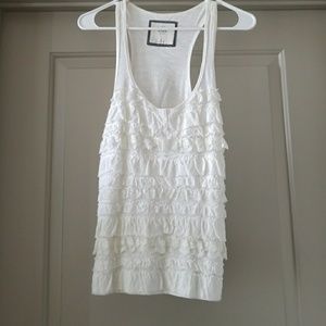 Abercrombie ruffle tank